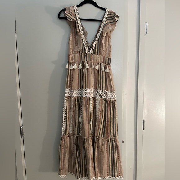 Hemant and Nandita 100% Cotton Made in India Maxi Dress- size medium! - Picture 2 of 6